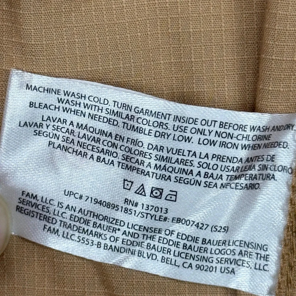 Eddie Bauer Shorts Mens XXL Comfort‎ Ripstop Iced Coffee Tan EB007427 NEW